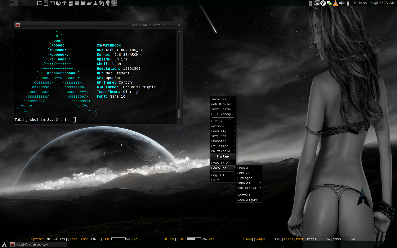My Arch Linux Desktop By Dromatic Fan Art Wallpaper Other
