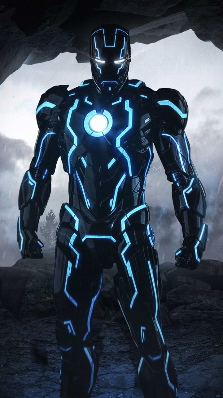 Wallpaper Iron Man Neon Suit iPhone Mypin