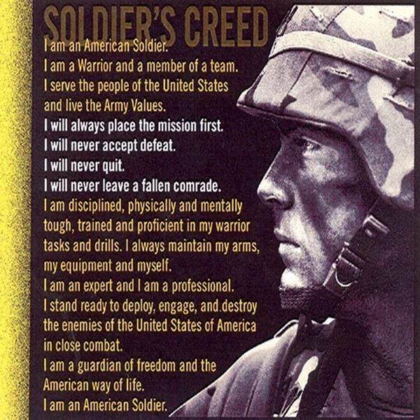 Free download soldiers creed warriors creed [600x600] for your Desktop,  Mobile & Tablet | Explore 46+ Soldier S Creed Wallpaper | Soldier Wallpaper,  Creed Wallpaper, Cool Soldier Wallpapers