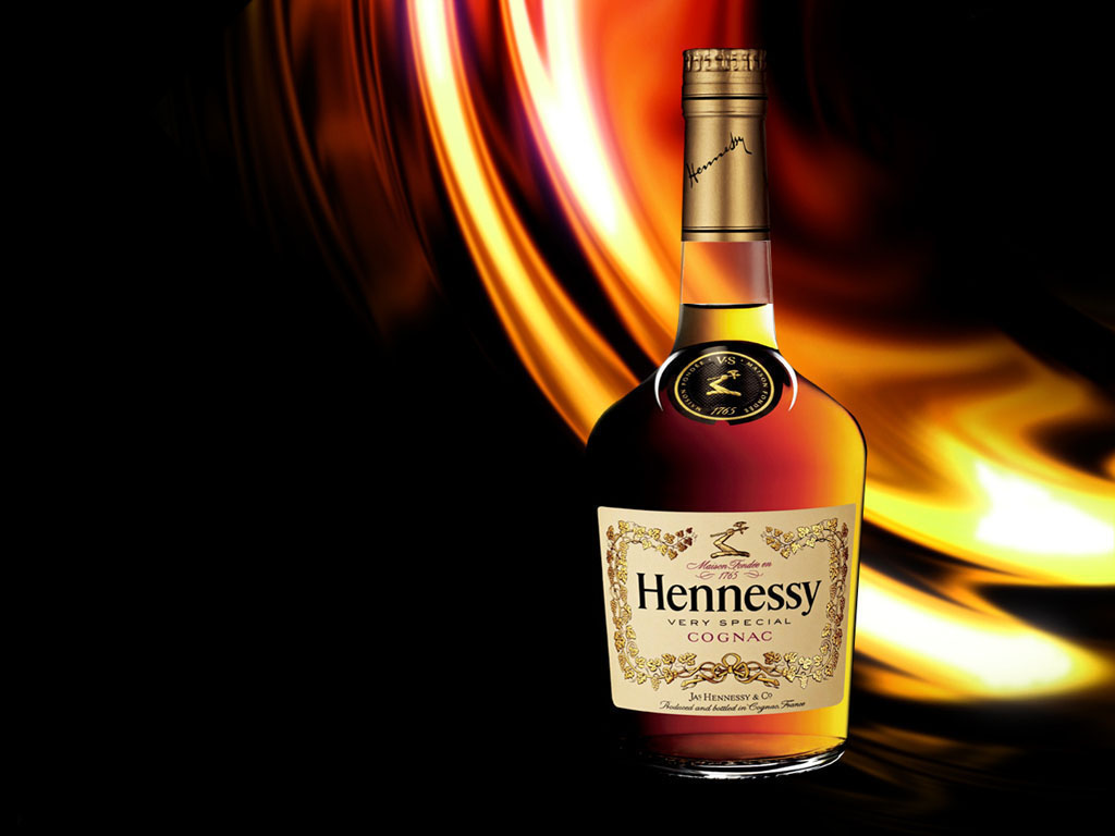 Hennesey Alcohol Bottle Drinks HD Wallpaper Only