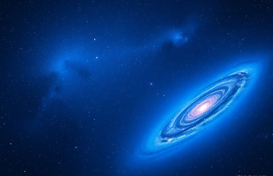 Blue Space Wallpaper