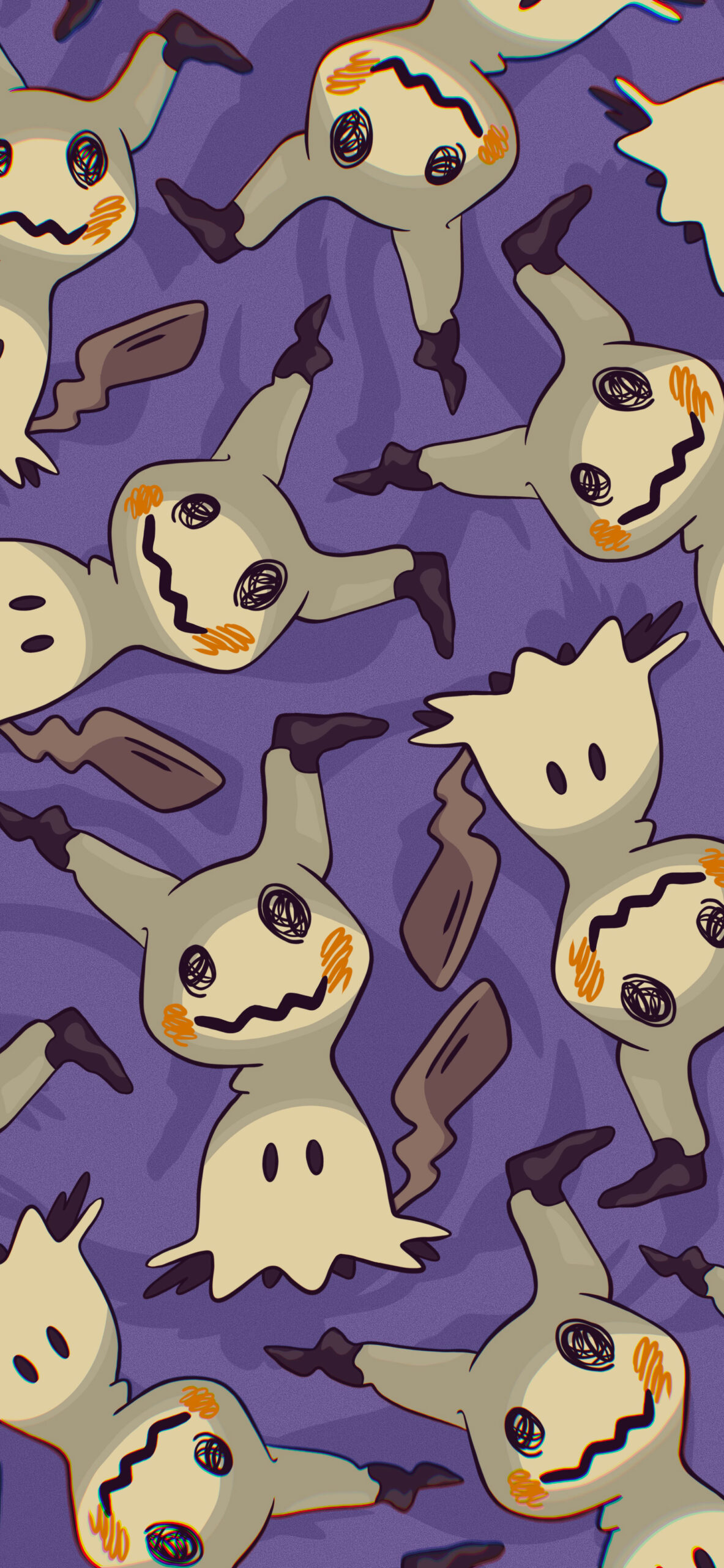 Pok Mon Mimikyu Purple Wallpaper
