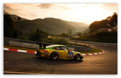 Porsche On Race Track Wallpaper