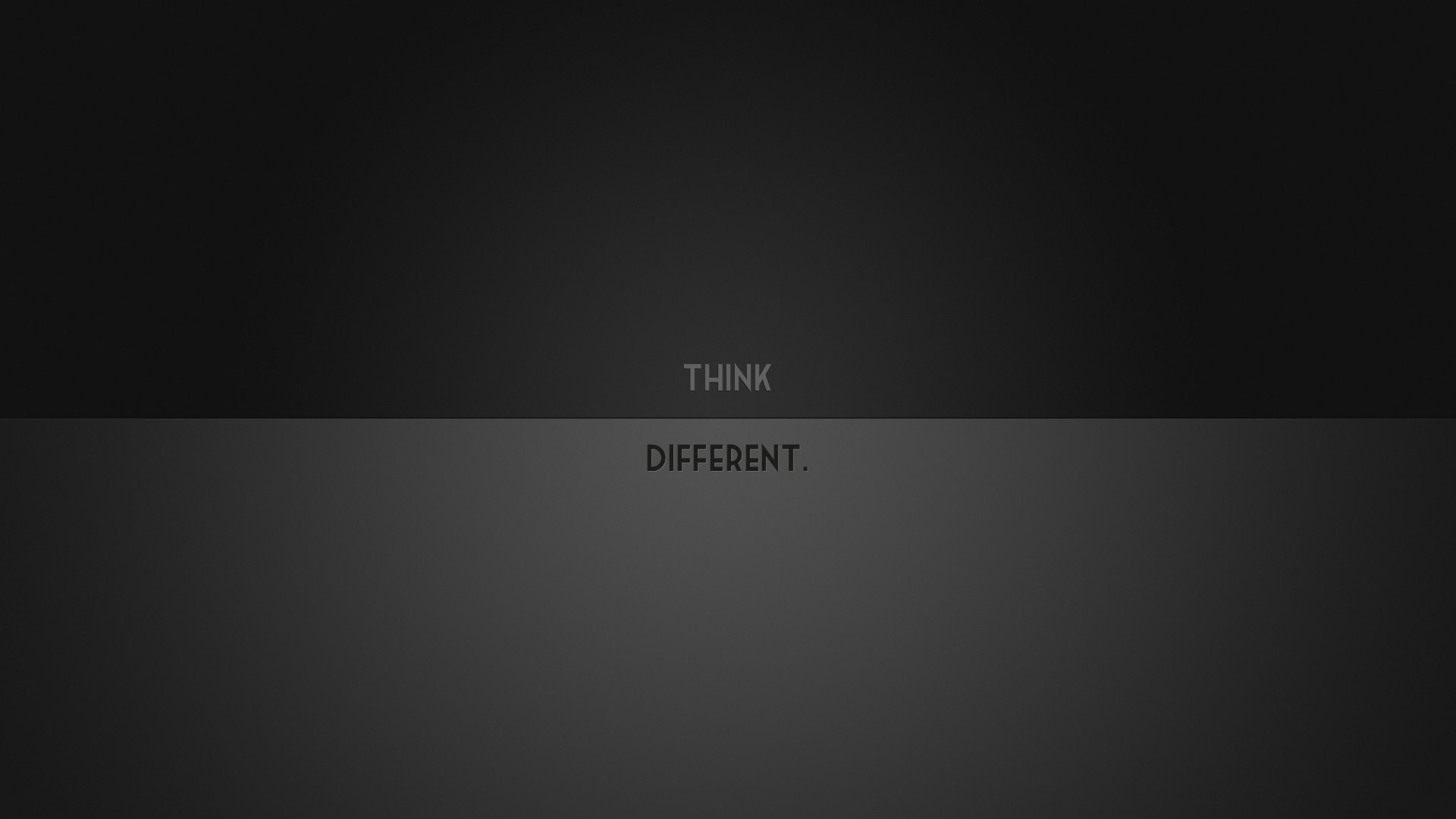 Minimalistic Think Different Desktop Pc And Mac Wallpaper