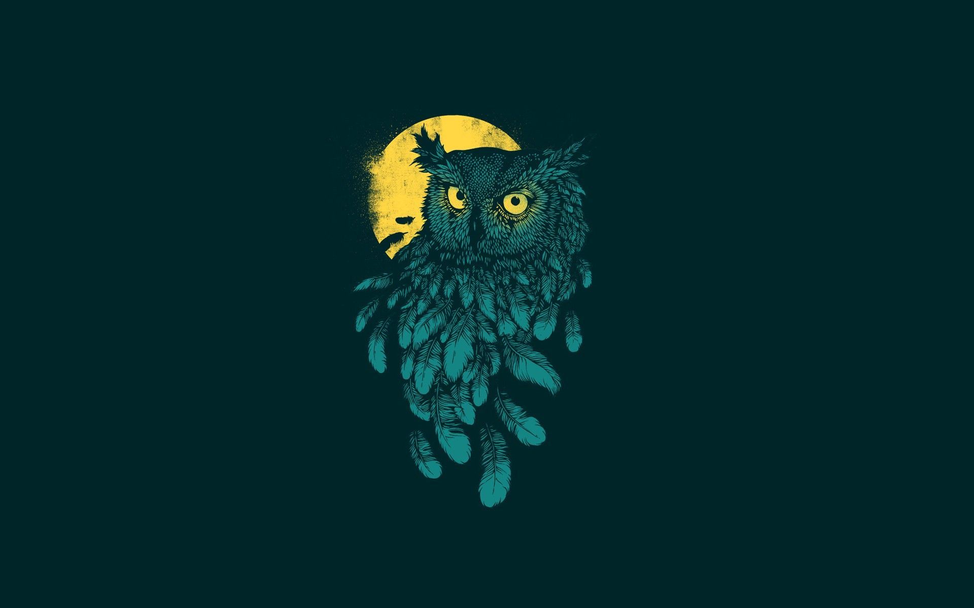 Minimalist Owl Wallpaper Top Background