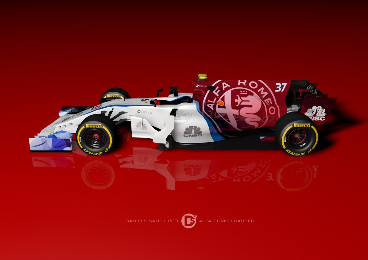 Side Alfa Romeo Sauber F1 Car Concept Livery