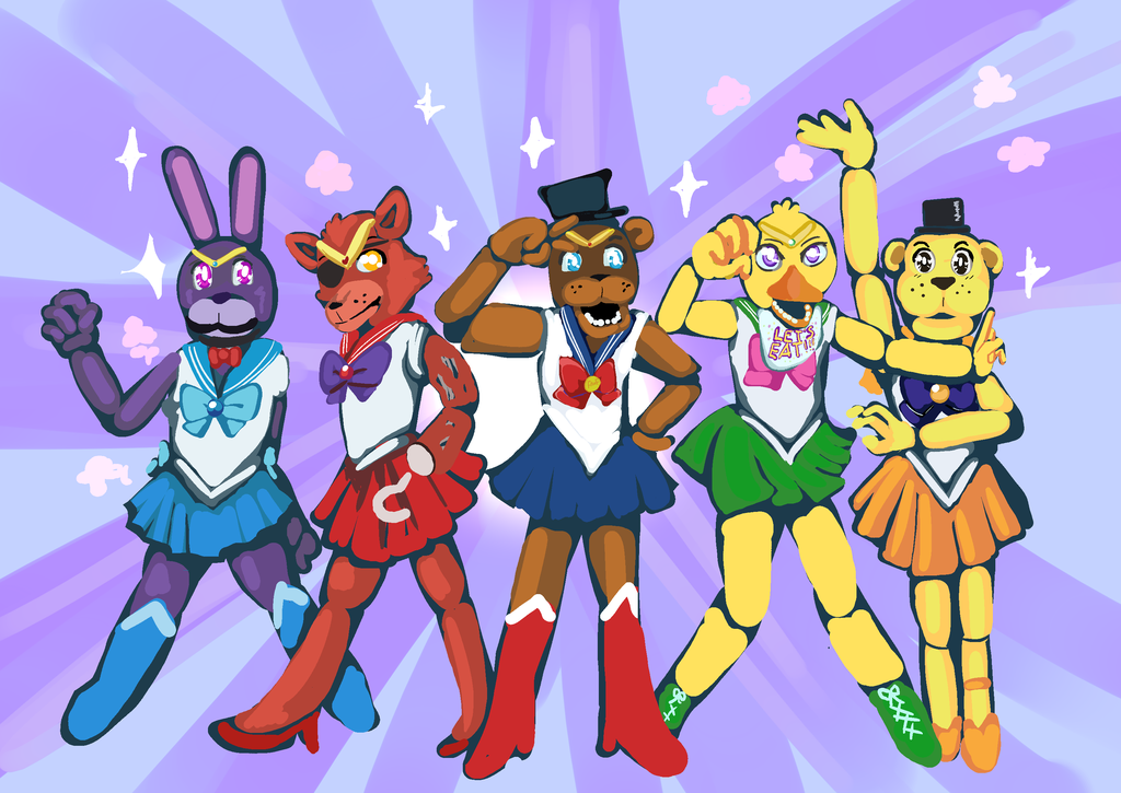 Fnaf The Cutest Animatronic Scouts Ever By Darkharukan