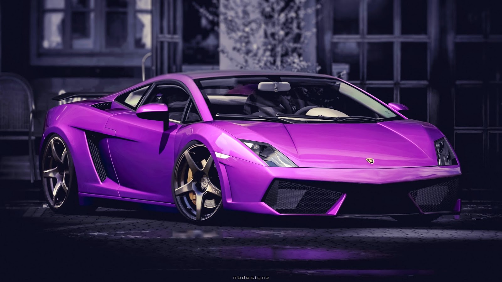 Purple Lamborghini Gallardo HD Wallpaper Covers Heat