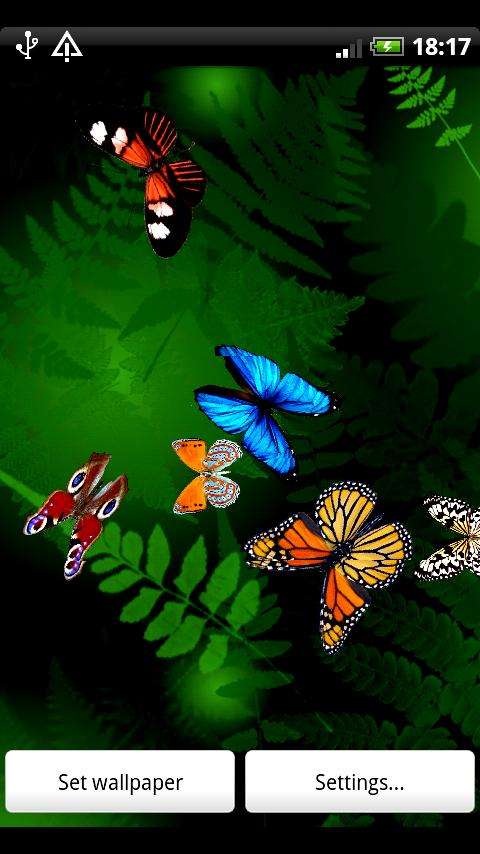 Butterfly Live Wallpaper V1 For Android Jimz Bies