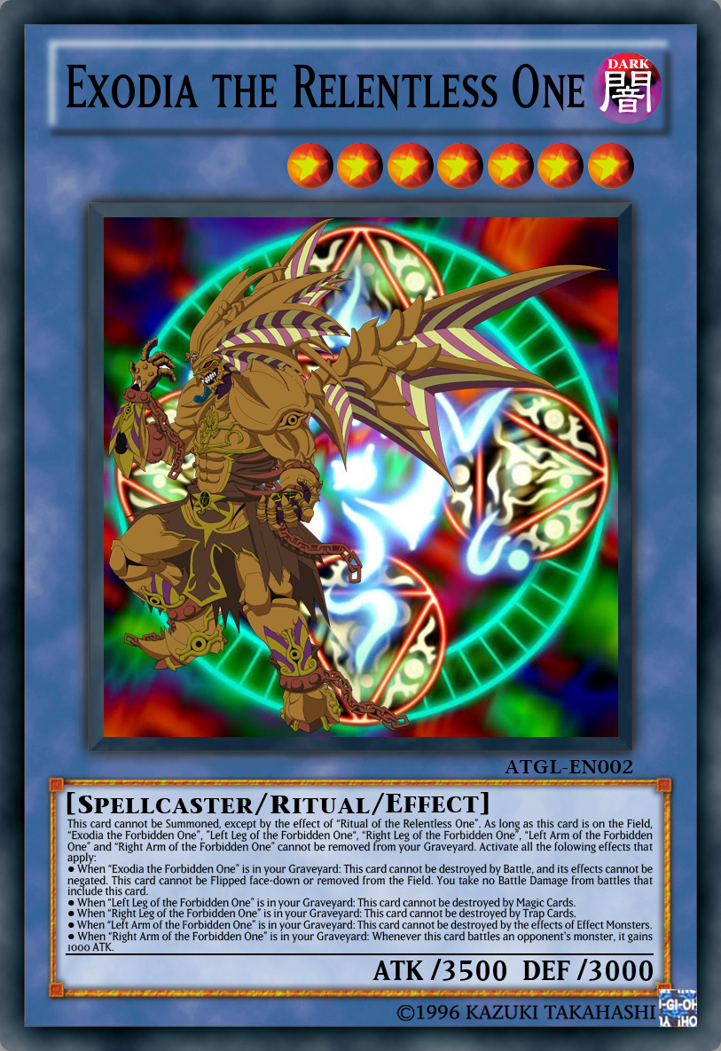 Exodia The Relentless One By Playstationscience