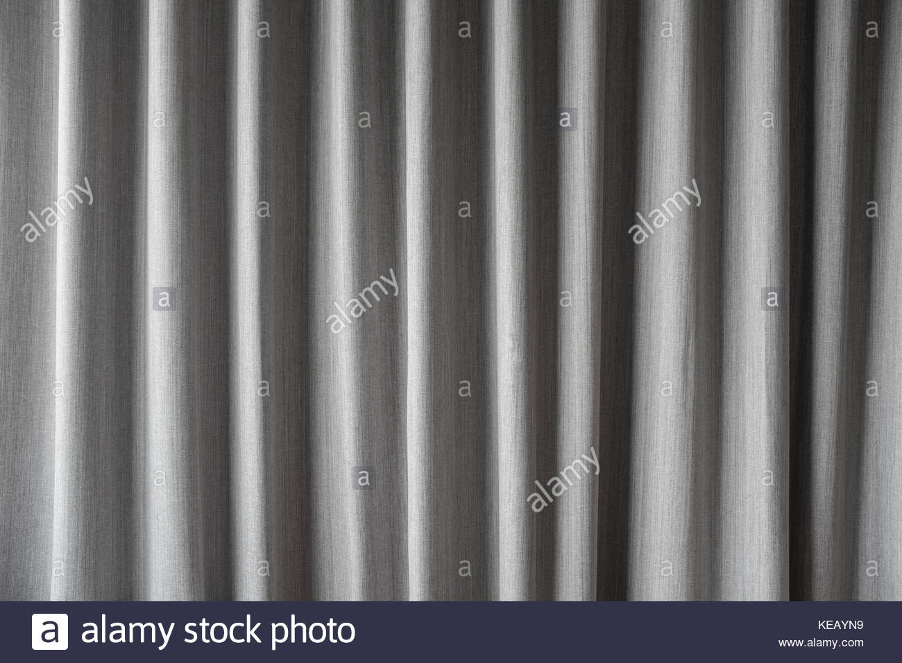 Grey Curtain Background Or Drape Stock Photo