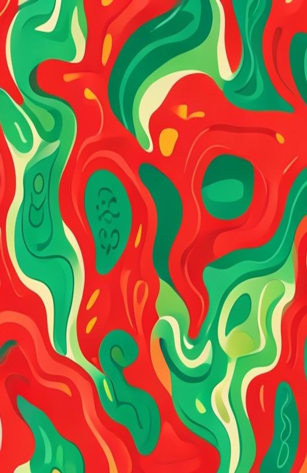 Red And Green Wallpaper