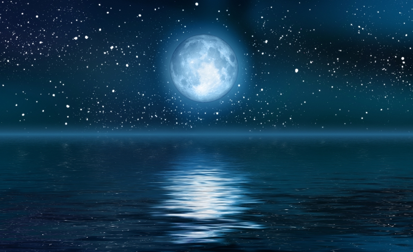  40 Full Moon And Stars Wallpapers WallpaperSafari