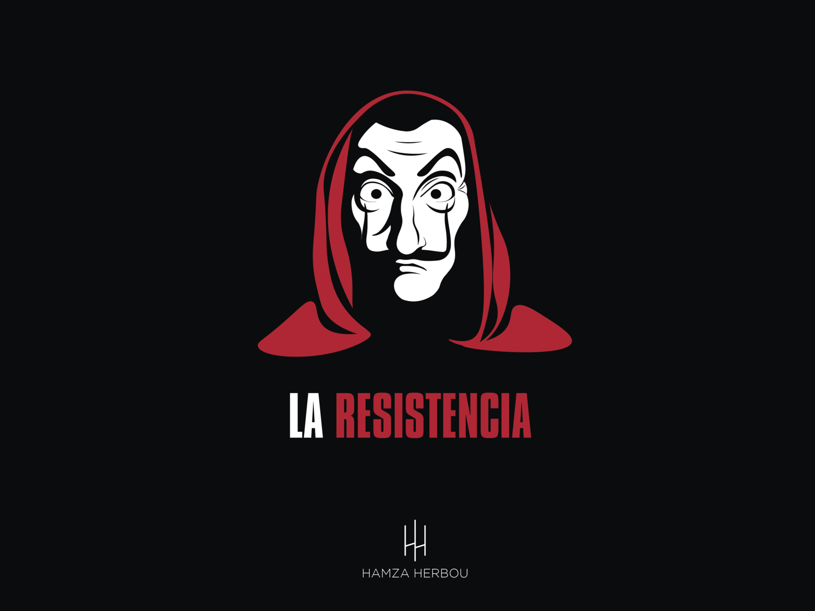 Money Heist Mask HD Desktop Wallpaper