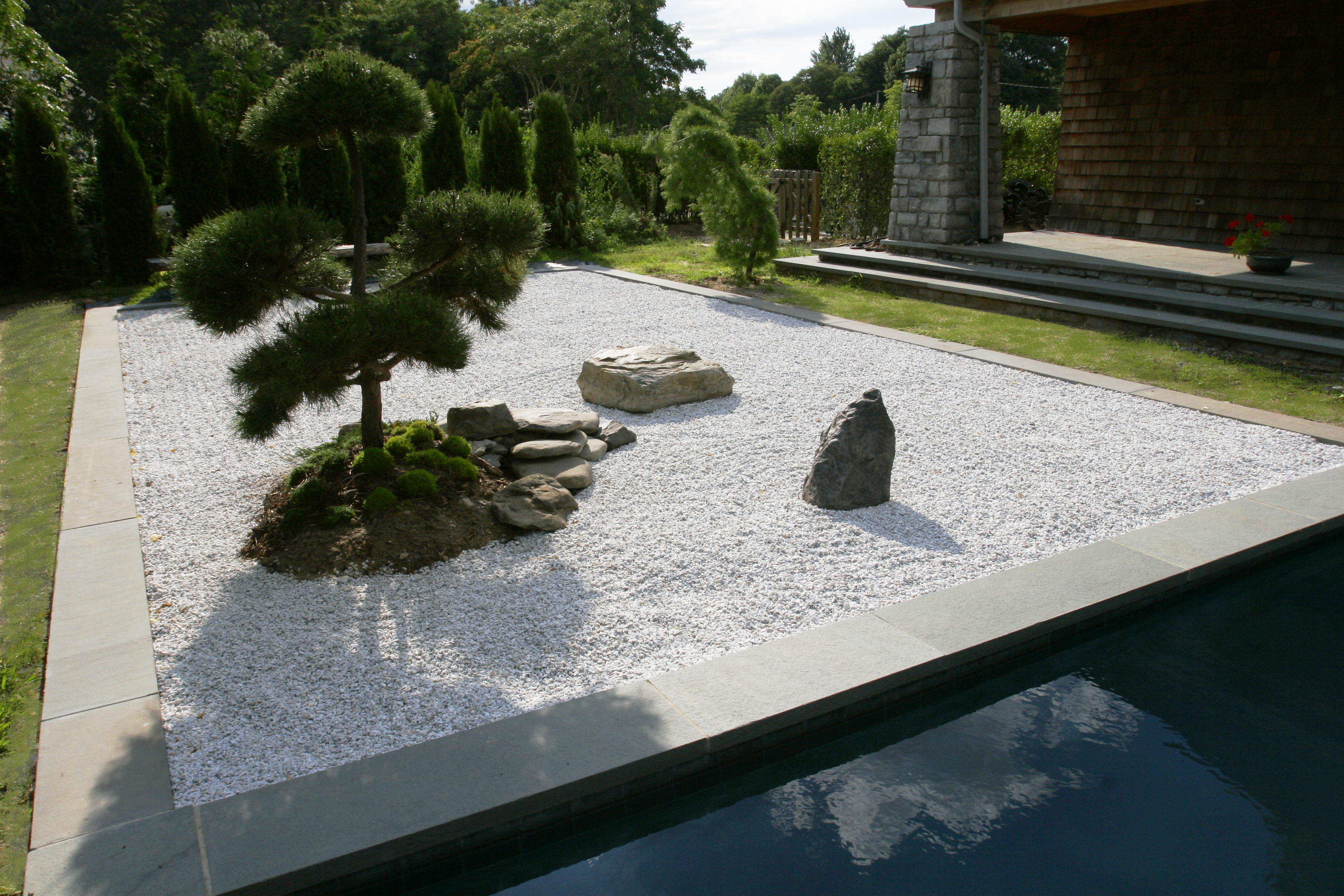 Гравийный японский сад дзен