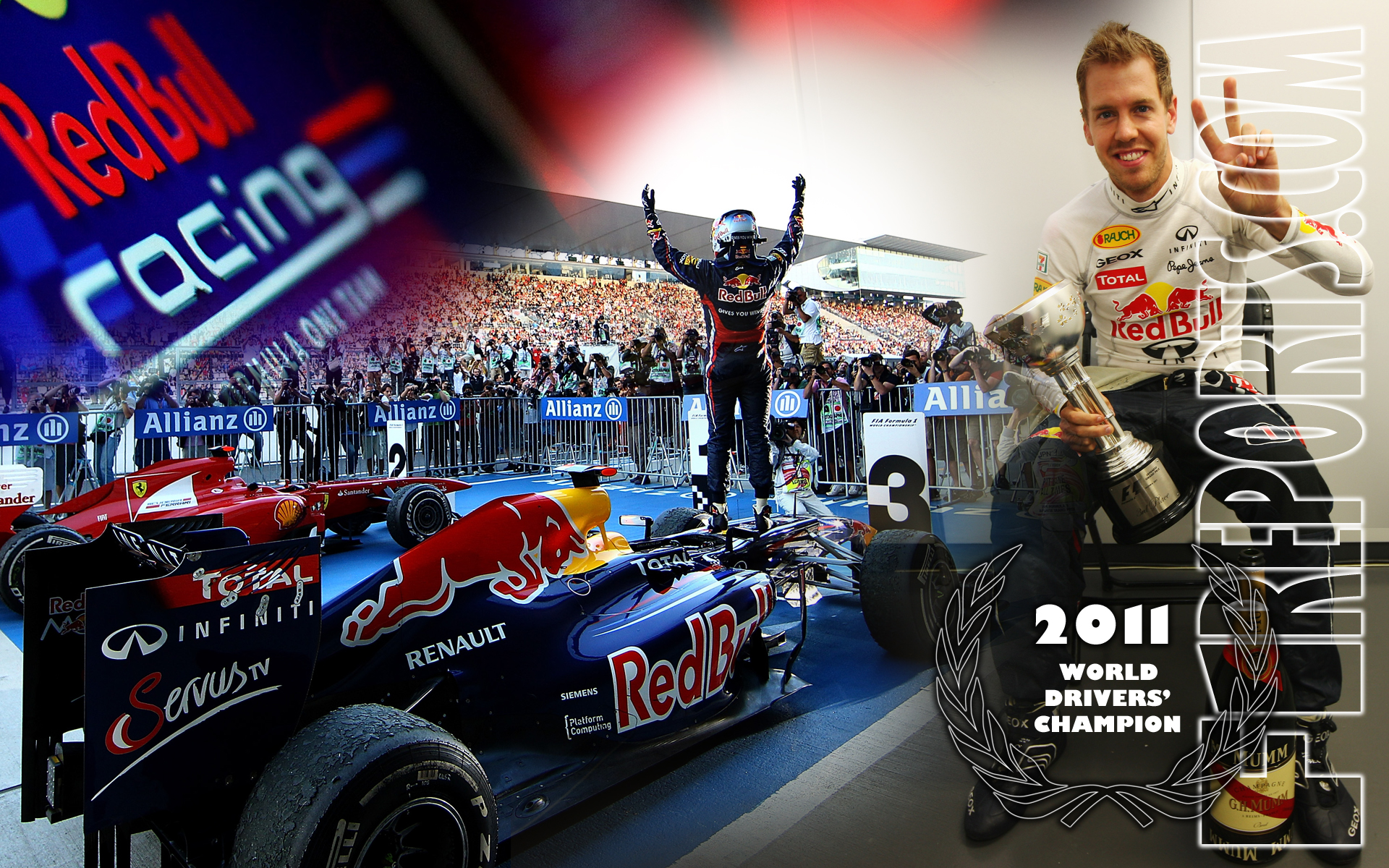 Sebastian Vettel Red Bull Racing HD Desktop Wallpaper