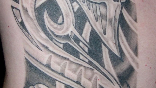 Home Biomechanical Tattoos Grey Ink