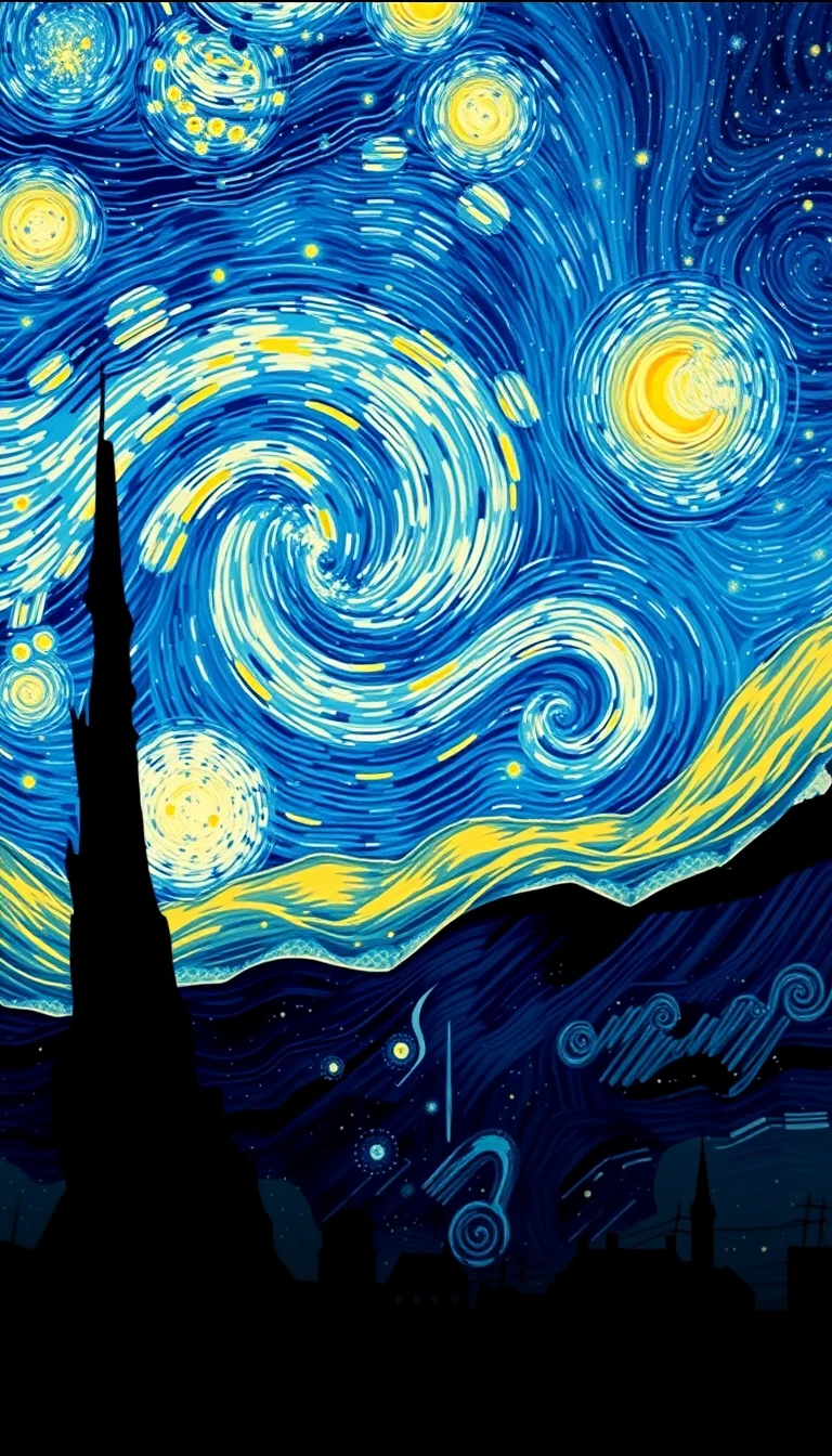 Starry Night Phone Wallpaper