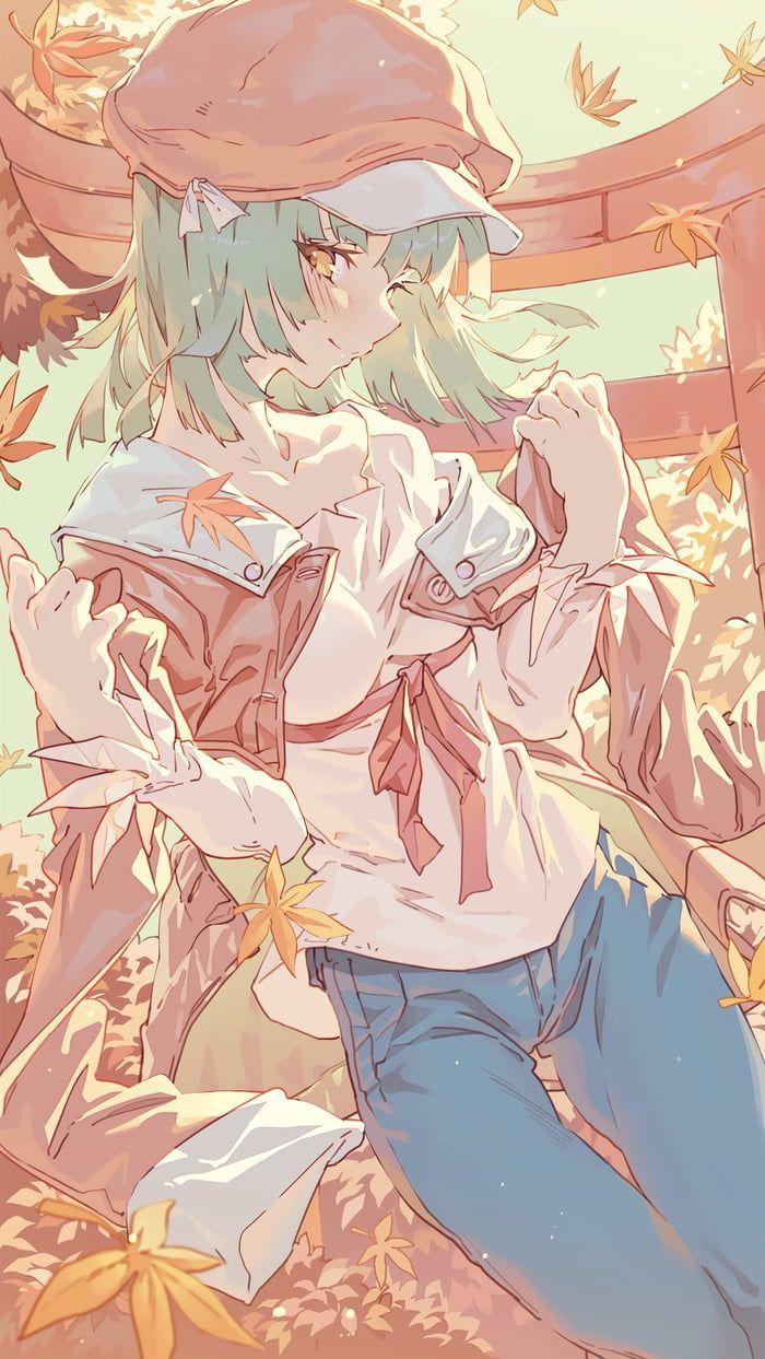 Autumn Memories Nadeko Sengoku Anime Wallpaper