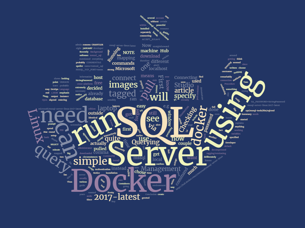 Running Microsoft Sql Server On A Linux Container In Docker