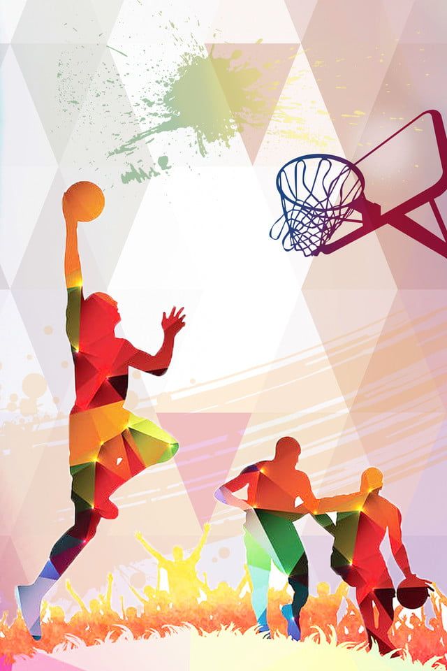 Colorful Basketball Life Background