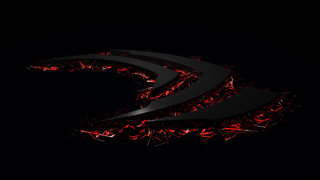 Nvidia Wallpaper Black Brake Red By
