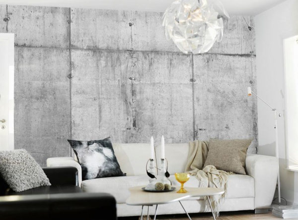 Wallpaper Concrete For An Original Industrial Look By
