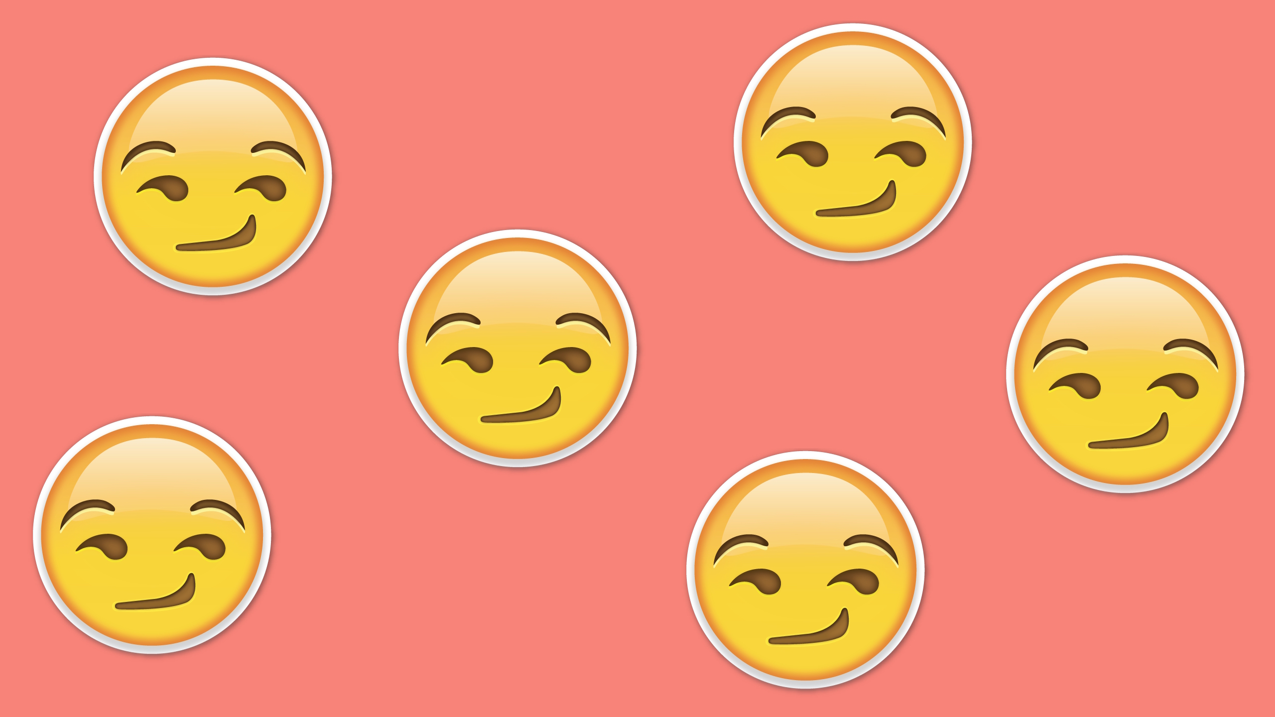 Smirk Emoji Wallpaper On