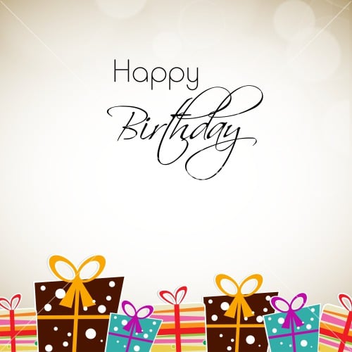 Greeting Card Or Background For Birthday Celebration Stock Image