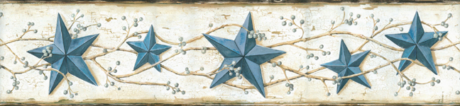 114152 Heritage Tin Stars Wallpaper Border