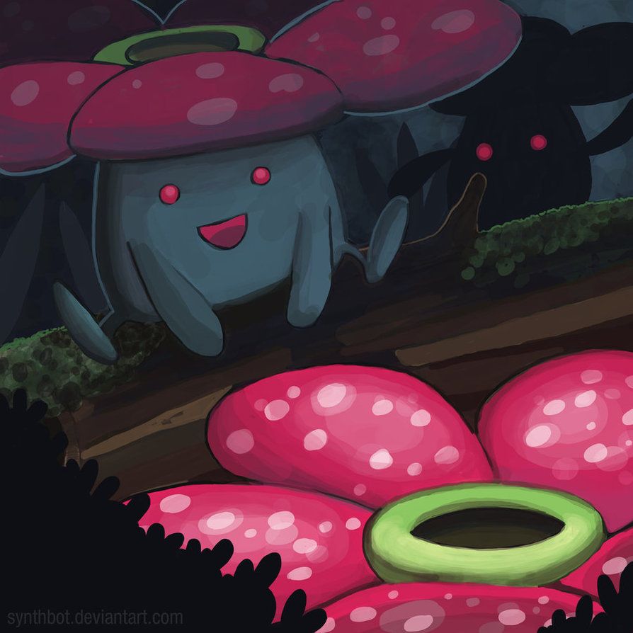 Vileplume By Synthbot Wallpaper