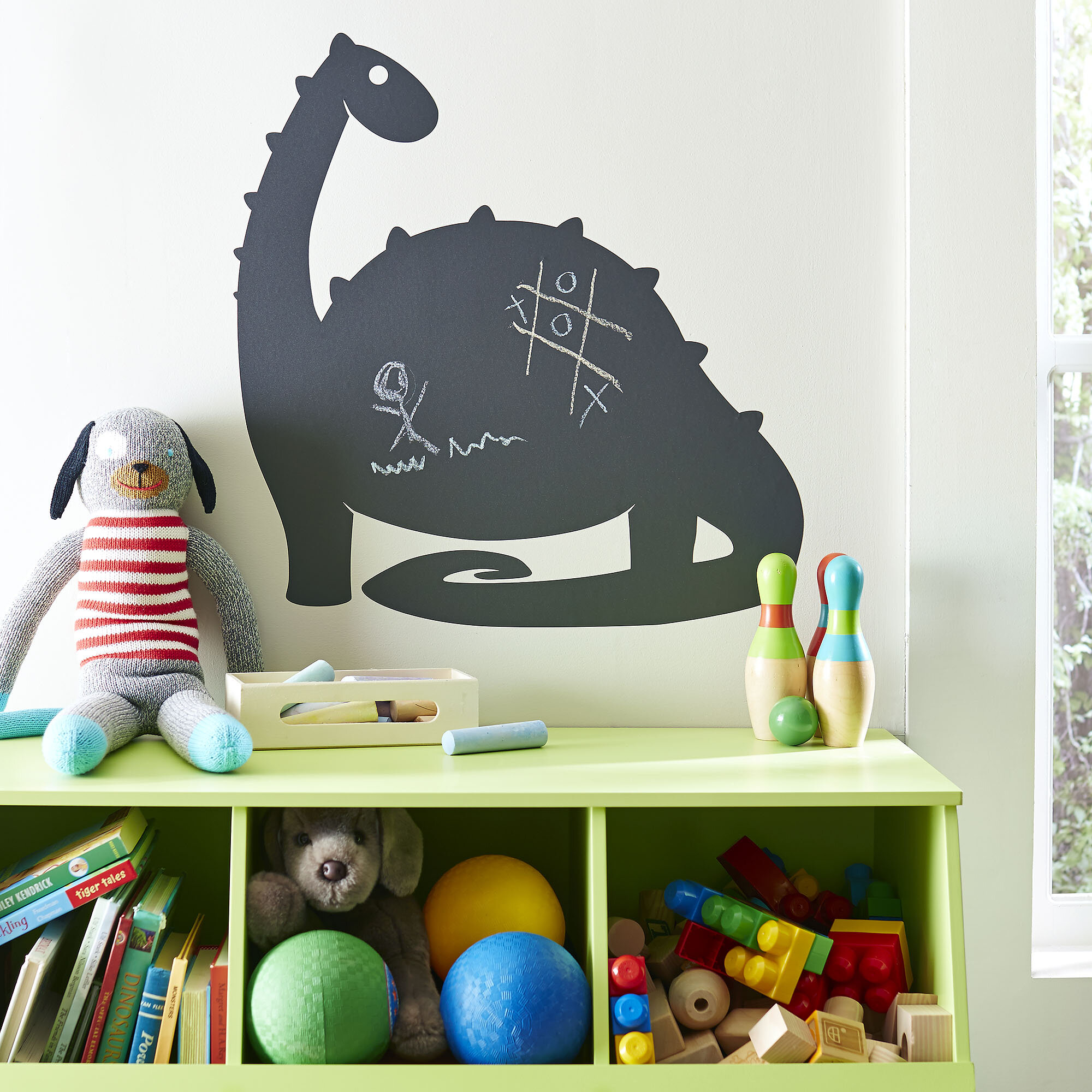 Jamya Dino Mite Chalkboard Wall Decal Res Birch Lane