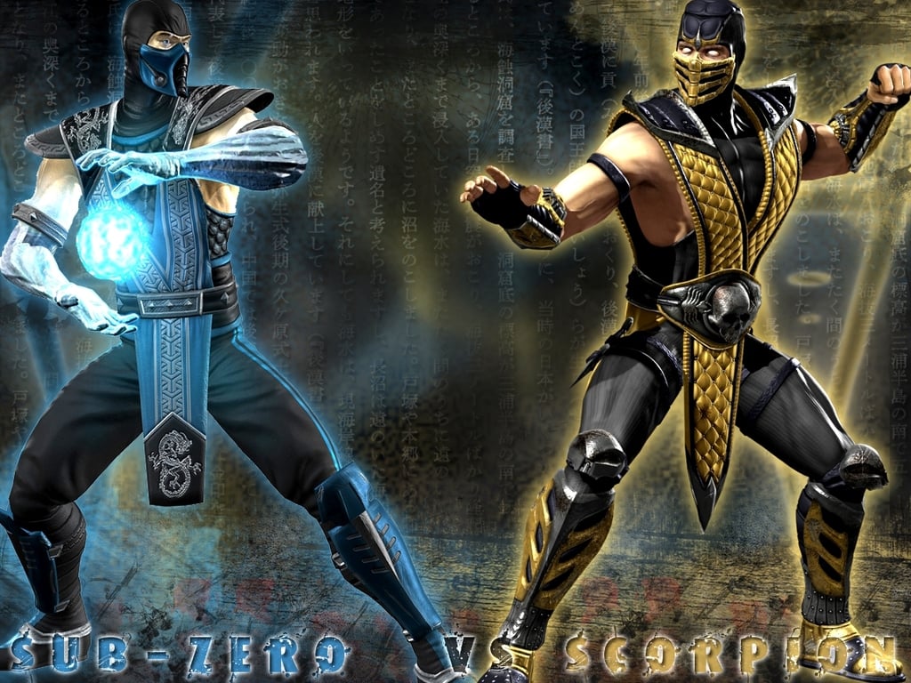 Sub Zero VS Scorpion Mortal Kombat Wallpaper