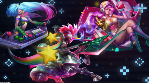 Arcade Sona Hecarim And Miss Fortune Wallpaper