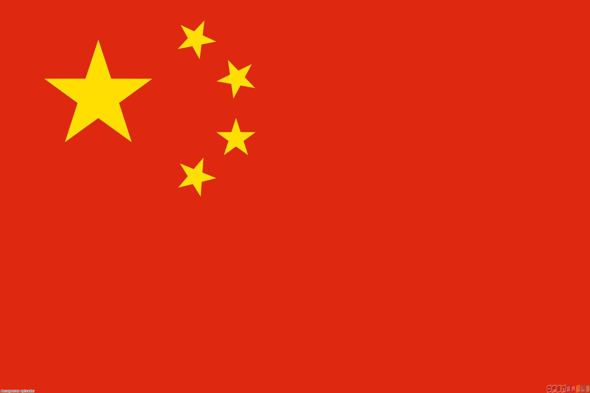 Flag of the china wallpaper 10900   Open Walls