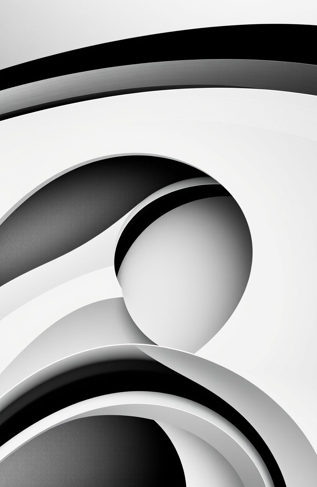 Black And White Abstract Wallpaper