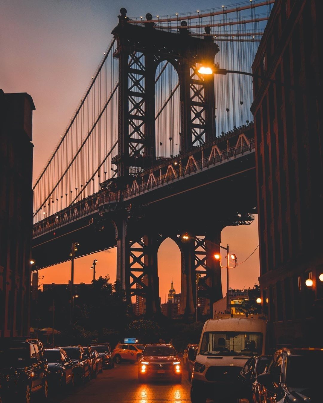 Travel New York City On Instagram Sunset From Dumbo Brooklyn