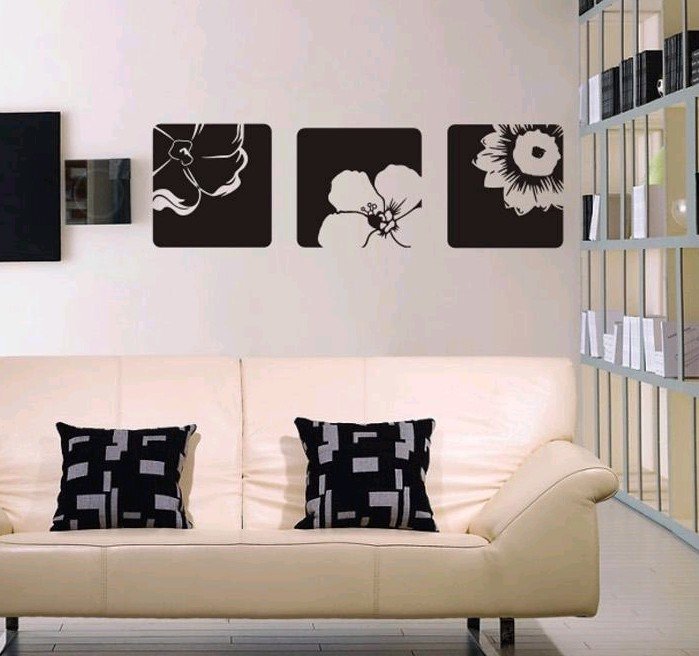 Pvc home decal living room bedroom wall sticker wallpaper wall