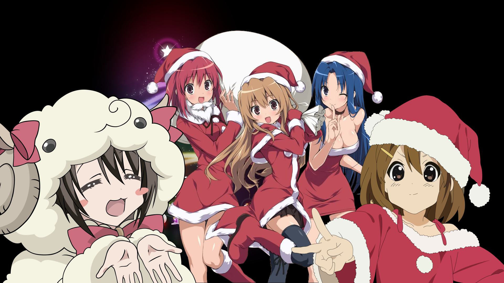 Cute Anime Girl Christmas Wallpapers HD 1920x1080
