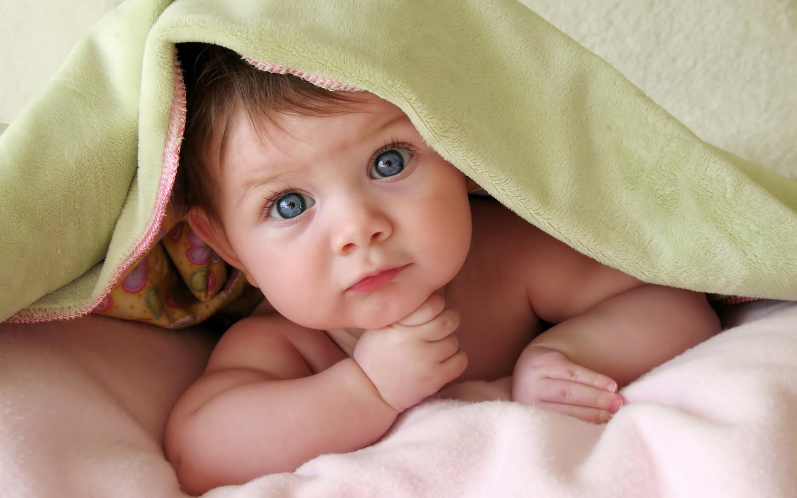 Baby Under A Soft Blanket Beautiful Wallpaper