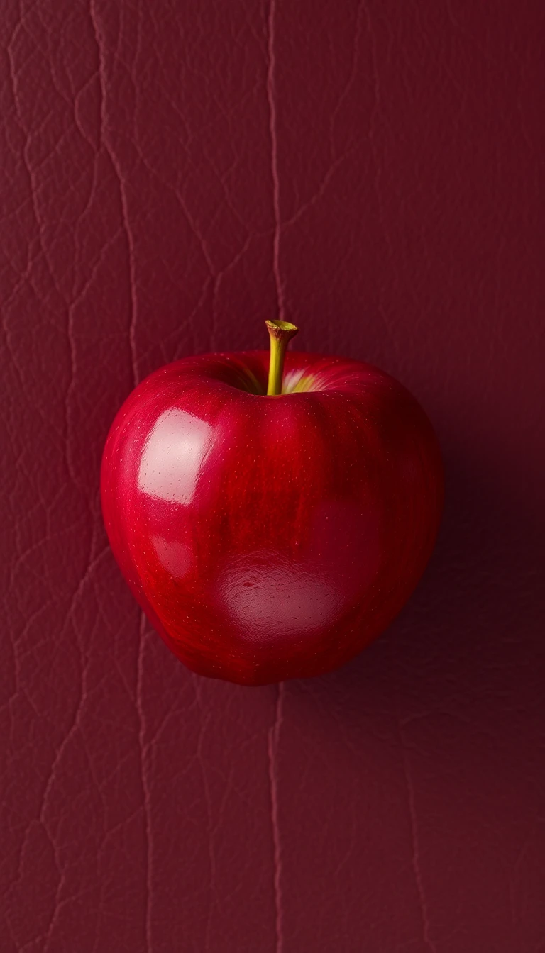 Leather Apple Wallpaper