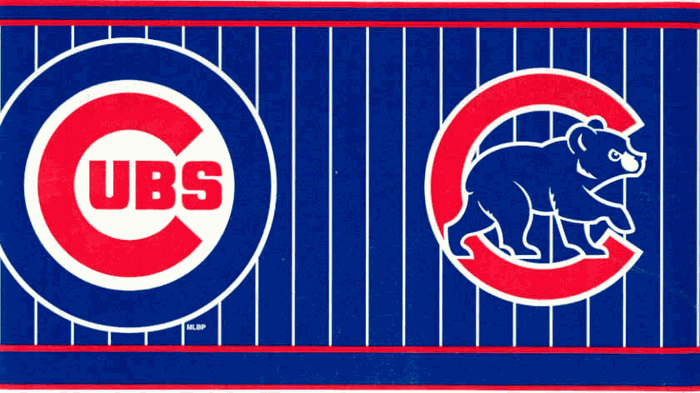 111786 Chicago Cubs Wallpaper Border