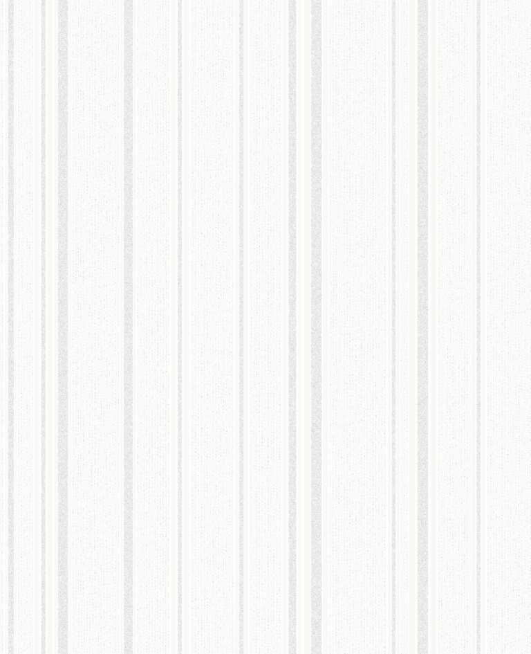 Fine Decor Winchester White Silver Stripe Wallpaper Fd40657