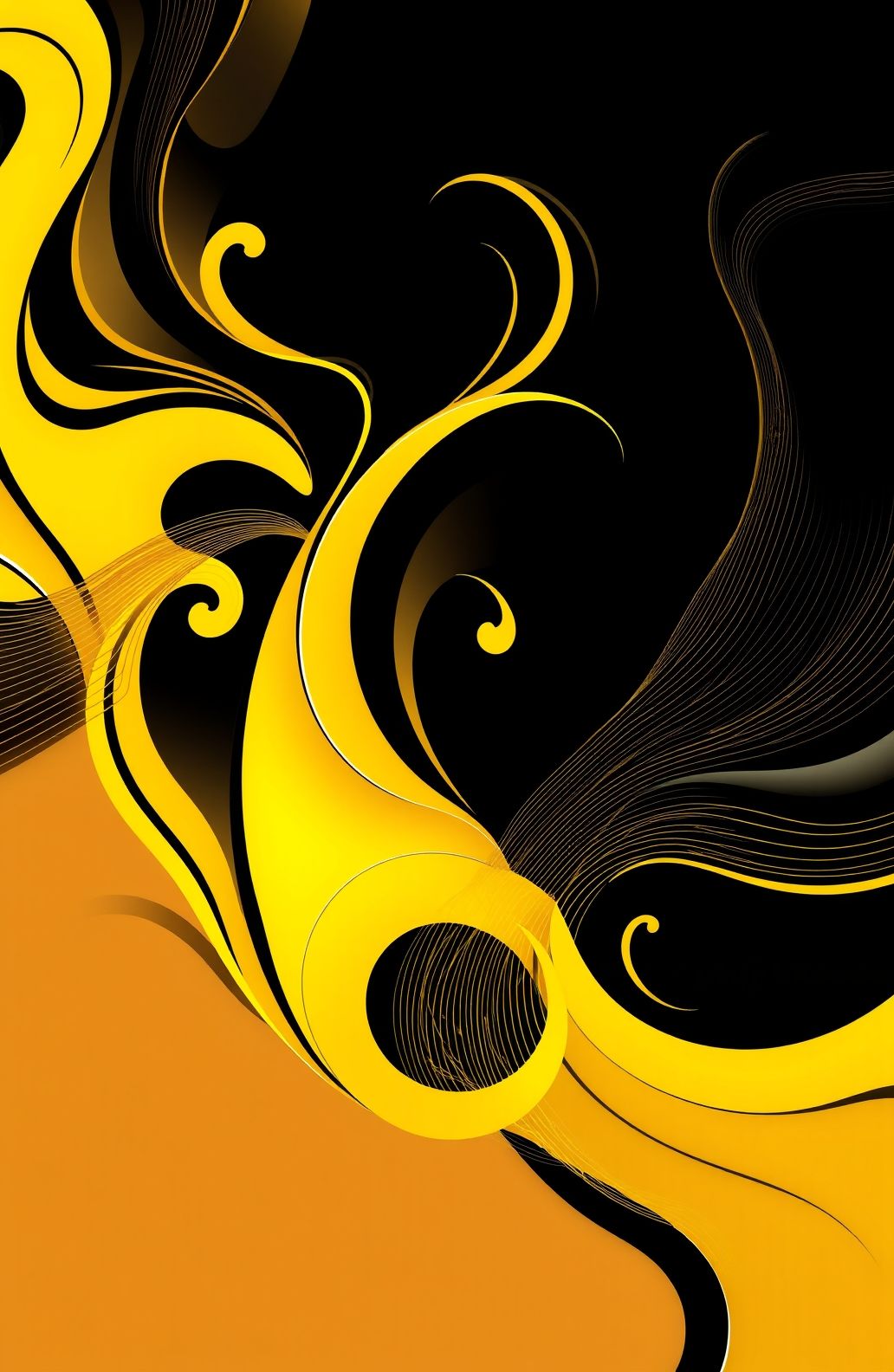 Black And Yellow Hd Wallpaper