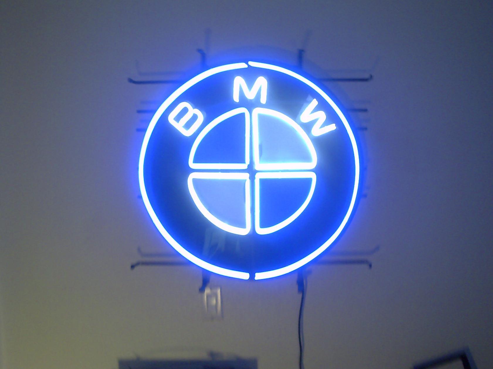 Bmw Logo Neon Sign Inch Diameter Looks Great