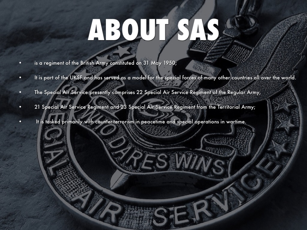 Presentation Outline Special Air Service Sas By Mark