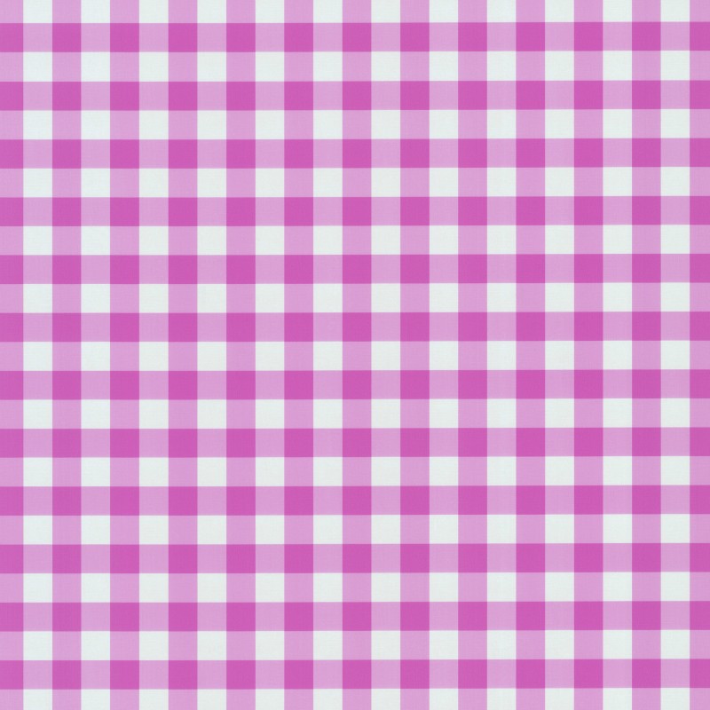 Playground Bright Pink Gingham Check Wallpaper By P S International