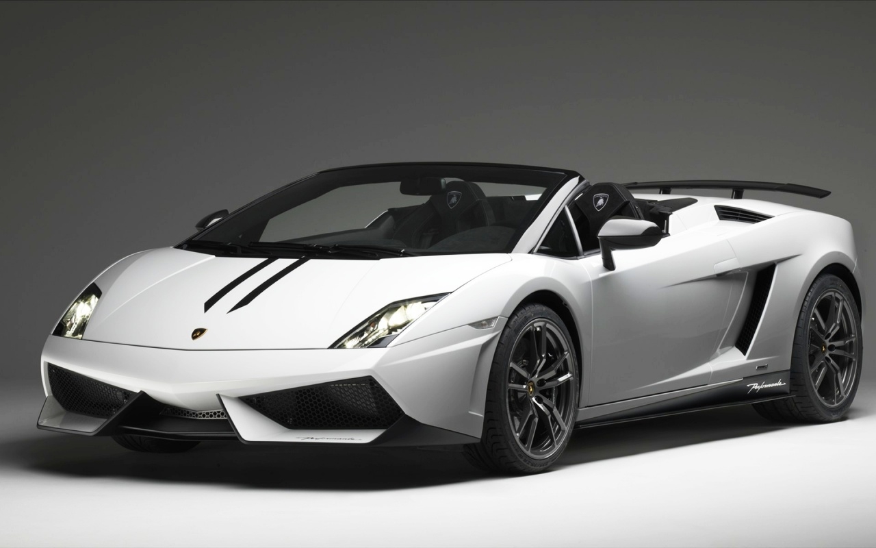 Lamborghini Gallardo Spyder White Wallpaper