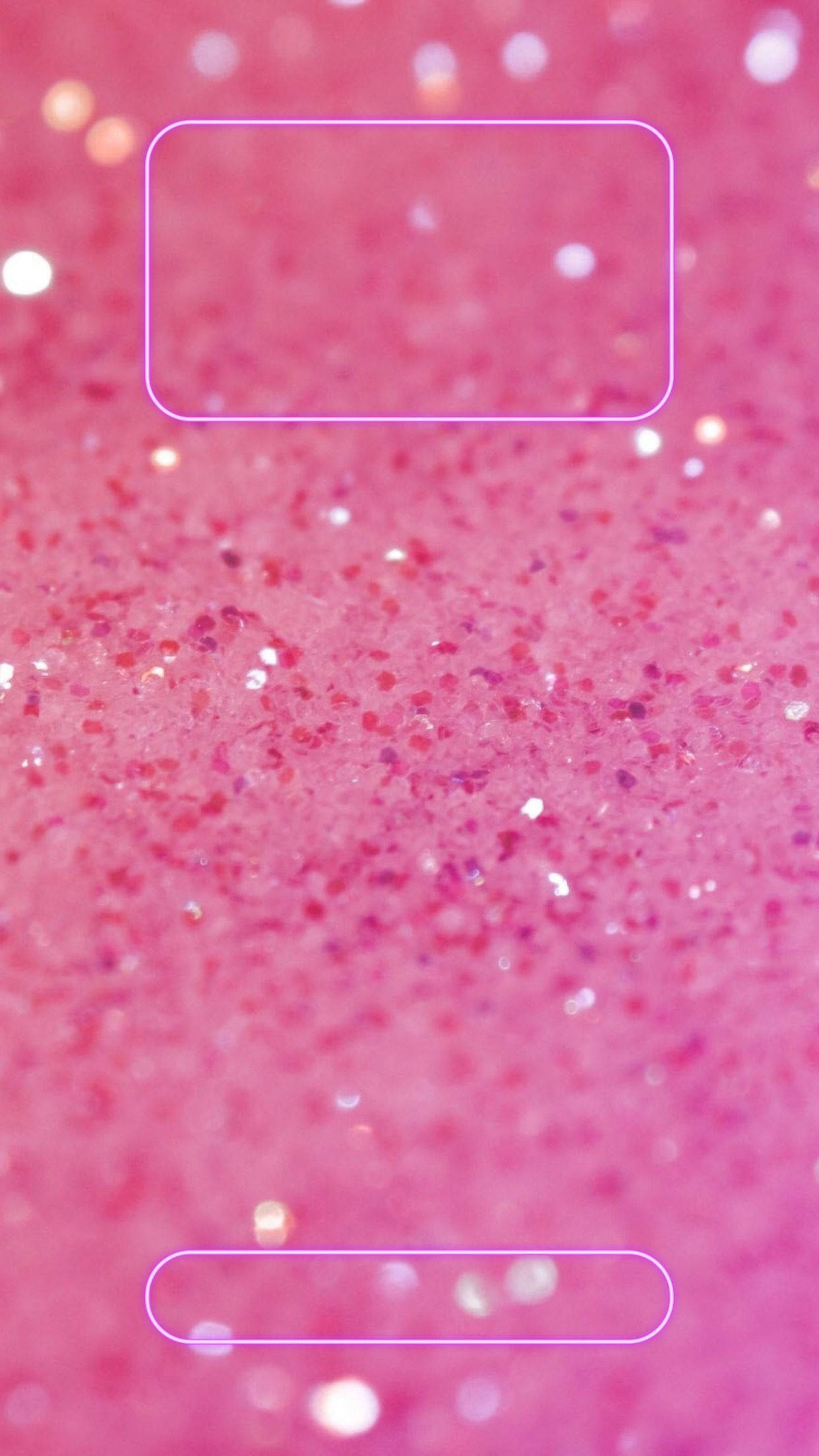 Pink Glitter Cute iPhone Lock Screen Wallpaper