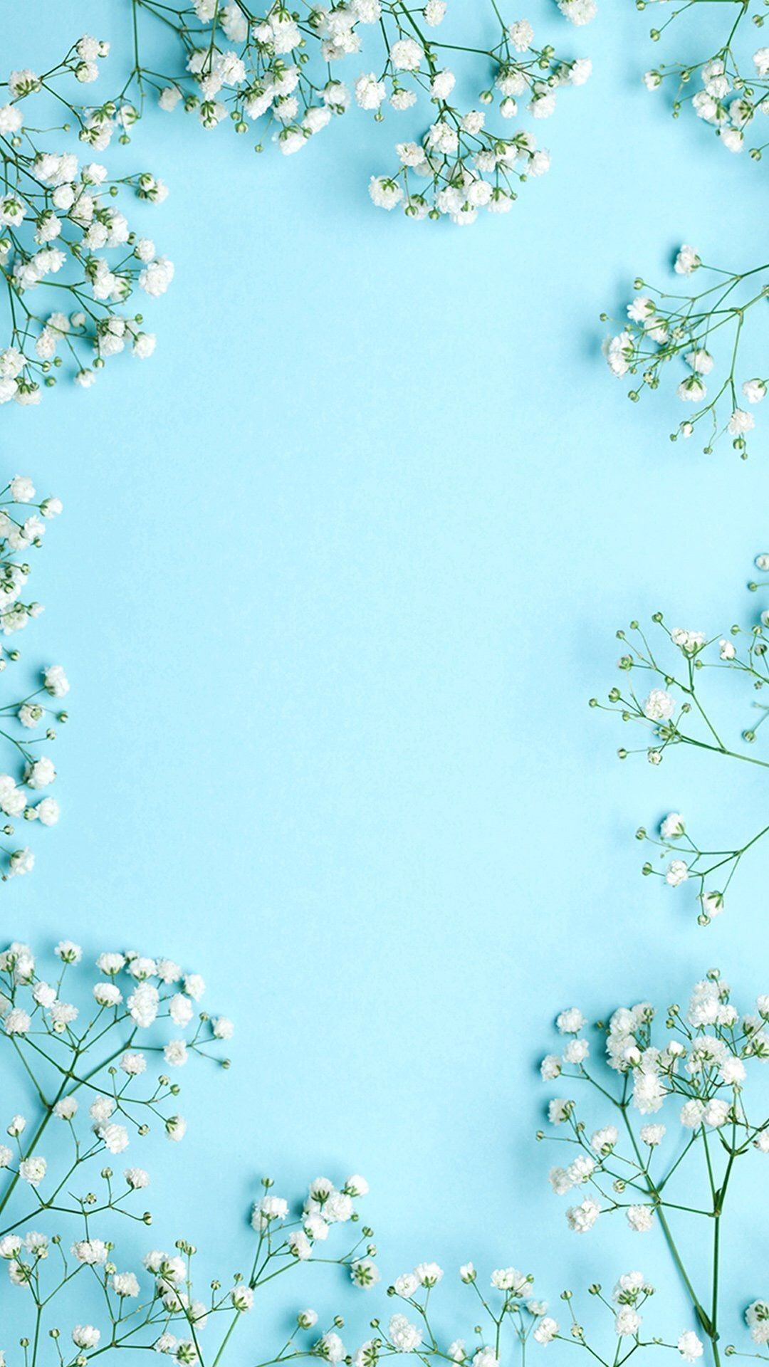 Pretty Blue Phone Wallpaper On